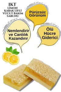 Ikt Doğal Limonlu Kabak Lifli Katı Sabun 100 gr