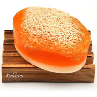 Kaldeon Doğal El Yapımı Ballı-Kabak Lifli-Pirinç Katı Sabun 120 gr