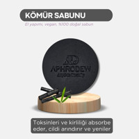 Aphrodew Doğal VeganKömür Katı Sabun 100 gr