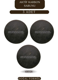 Savonnova Aktif Karbon Aktif Karbon Katı Sabun 3x100 gr