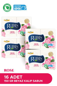 Rubis Doğal Gül Katı Sabun 16x150 gr