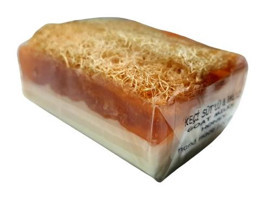 Abu Şifa El Yapımı Doğal Ballı-Kabak Lifli-Keçi Sütü Katı Sabun 120 gr