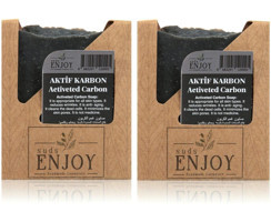 Enjoy Aktif Karbon Aktif Karbon Katı Sabun 2x100 gr