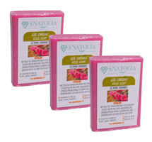 Anatolia Soap Doğal Gül Katı Sabun 3x100 gr