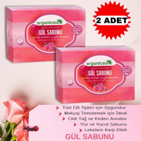 Organicsun Doğal Gül Katı Sabun 2x140 gr