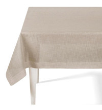 The Mia Polyester 145 x 230 cm Dikdörtgen Masa Örtüsü Bej