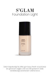 S'GLAM Light Güneş Koruyuculu SPF 15 Sıvı Likit Fondöten 30 ml