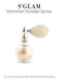 S'GLAM Shımmer Powder White Tüm Ciltler İçin Işıltılı Toz Pudra