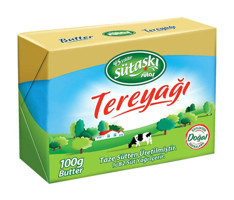 Sütaş Pastörize Folyo Tuzsuz Tereyağ 3x100 gr