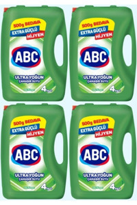 Abc Ekstra Güçlü Dağ Rüzgarı Banyo-Mutfak İçin Konsantre Sıvı Çamaşır Suyu 4x4 kg