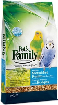 Pet's Family Kabuklu Sade Vitaminli Kuş Yemi 400 gr