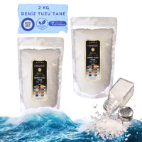Hanzade Bitkisel İyotsuz Kristal Deniz Tuzu Paket 2x1 kg