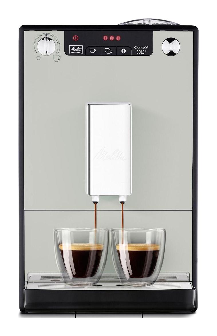 Melitta Caffeo Solo 1400 W Paslanmaz Çelik Tezgah Üstü Kapsülsüz Öğütücülü Tam Otomatik Espresso Makineleri Gümüş
