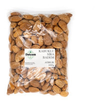 Datçam Tuzsuz Çiğ Tane Badem Kabuklu 1 kg