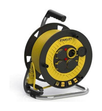 Stanley Profesyonel Makaralı Kablo ST-E Serisi Termikli IP20 4 Soketli 40 Metre 3x1,5 mm