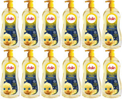 Dalin Bebek Saç ve Vücut Şampuanı 700ML Rahat ve Mutlu Pompalı (12 Li Set)