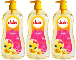 Dalin Bebek Şampuanı 700ML Kolay Tarama Badem Özlü Pompalı (3 Lü Set)