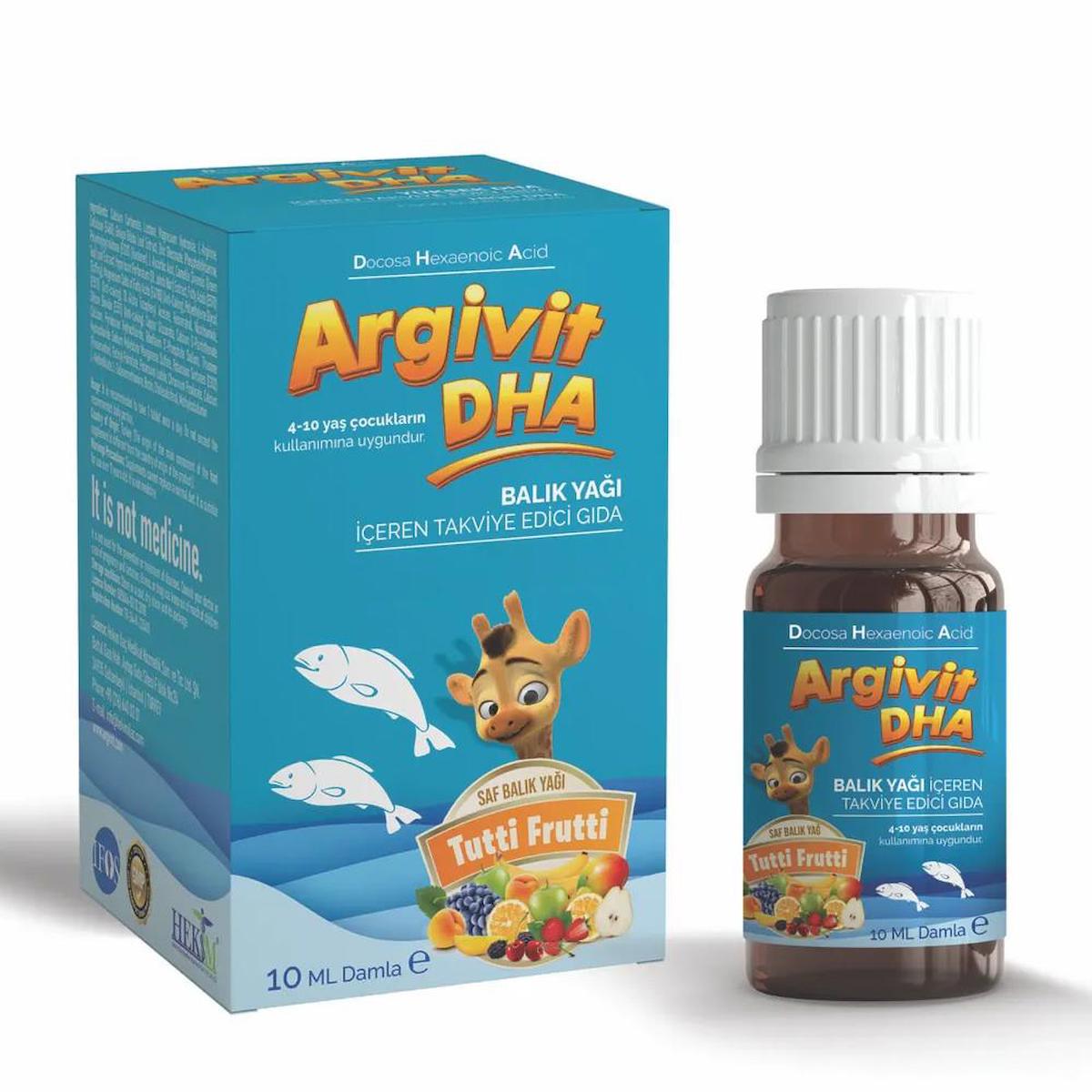 Argivit DHA Sıvı Çocuk Vitamin 10 ml