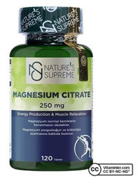 Nature's Supreme Magnesium Citrate Yetişkin Vitamin 120 Adet Tablet