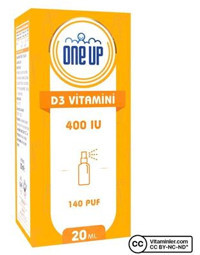 One Up D3 Aromasız Sıvı Yetişkin Vitamin 20 ml