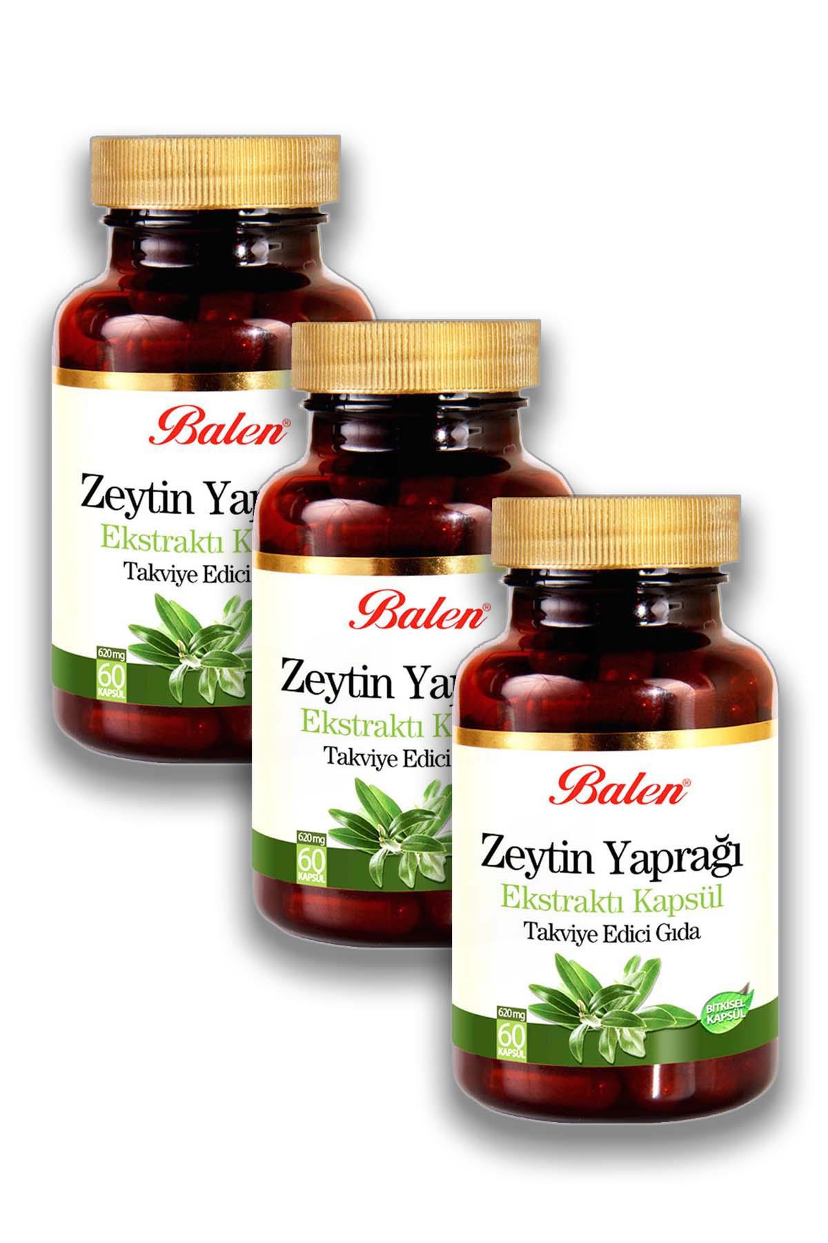 Balen Zeytin Yaprağı Yetişkin Vitamin 3x60 Adet Kapsül