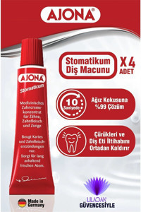 Ajona Stomatikum Diş Macunu 25mlx4 Adet