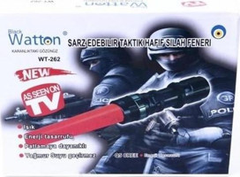 Watton Wt-262 Dinamolu Basmalı Uzun Menzil LED Şarjlı El Feneri