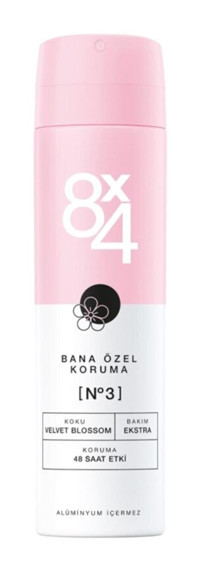 8x4 Velvet Blossom Sprey Kadın Deodorant 150 ml