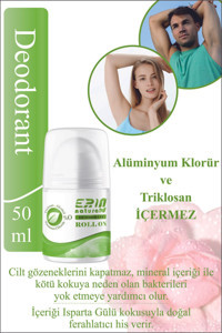 Erin Natural Pudrasız Organik Roll-On Unisex Deodorant 50 ml