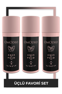 Aqua Di Polo Omodeo Pudrasız Sprey Kadın Deodorant 3x150 ml
