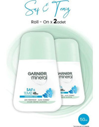 Garnier Saf Ve Temiz Pudrasız Ter Önleyici Antiperspirant Roll-On Kadın Deodorant 2x50 ml