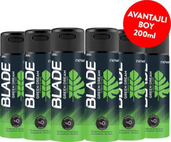 Blade Green Dream Pudrasız Ter Önleyici Sprey Erkek Deodorant 6x200 ml