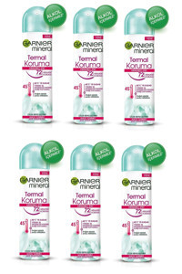Garnier Termal Koruma Pudrasız Ter Önleyici Antiperspirant Sprey Kadın Deodorant 6x150 ml