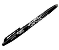 Pilot Frixion Plastik Tek Renkli 0.7 mm Silinebilir Siyah Tekli Tükenmez Kalem