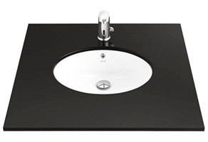 Creavit Tp214 Klasik Tekli 47 cm Seramik Tezgah Altı Dikdörtgen Lavabo Beyaz