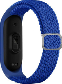 Coverzone Mixed Mi Band 7 Uyumlu Xiaomi Mi Band Hasır Örgü Akıllı Saat Kordonu Lacivert