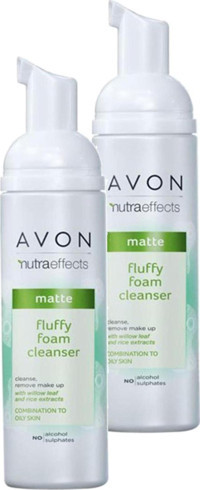 Avon Nutra Effects C Vitaminli Alkolsüz Yağlı Ciltler Yağ Bazlı Yüz Temizleyici Köpüğü 2x150 ml