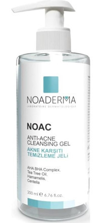 Noaderma Noac C Vitaminli Akneli Ciltler Yağ Bazlı Yüz Temizleme Jeli 200 ml