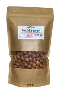 Fındık Paketi Çiğ Tuzsuz Tane Fındık İçi 500 gr