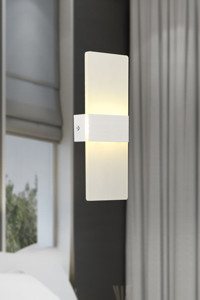 Apliqa Pearl Tekli Cam LED Aplik Beyaz
