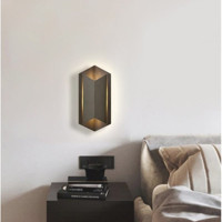 Triolux Leak Tekli Metal LED Aplik Kahverengi