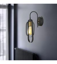Apliqa Koza Tekli Metal LED Aplik Siyah