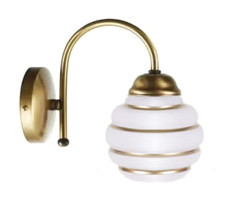 Modavize Retro Tekli Cam LED Aplik Beyaz