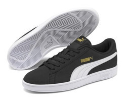 Puma Smash V2 Buck 365160-23 Bağcıklı Kadın Günlük Ayakkabı Siyah