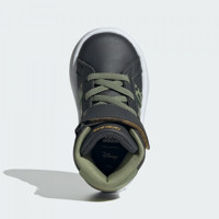 Adidas Grand Court Mid Lionking I IF4096 Ortopedik Bağcıklı-Cırtlı Eva Erkek Çocuk Günlük Ayakkabı Gri
