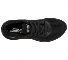 Skechers Bobs Squad Tough Talk 32504-BBK Ortopedik Bağcıklı Kadın Günlük Ayakkabı Siyah