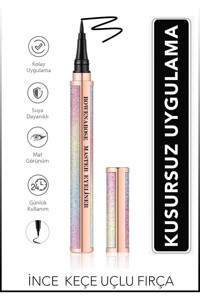 Rowenarose Suya Dayanıklı Pastel Pembe İnce Uçlu Likit Eyeliner