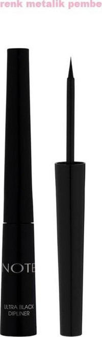 Note Suya Dayanıklı Metal Siyah Kalıcı İnce Uçlu Likit Eyeliner