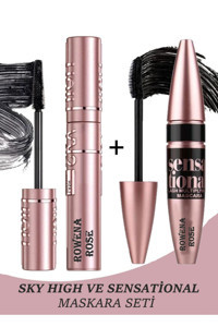 Rowenarose Lash Extension High 2'li Hacim Veren-Uzunluk Veren Lifting Etkili Siyah Maskara