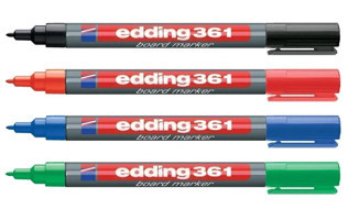 Edding 361 4'lü Doldurulabilir Silinebilir Renkli Tahta Kalemi